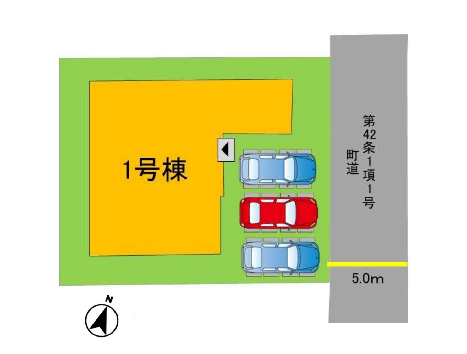 糟屋郡志免町桜丘2丁目第3-1棟（1号棟）の区画図|配置図