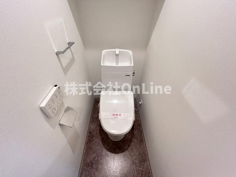 大阪市平野区加美北１丁目のアパートのトイレ