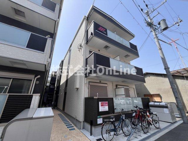 大阪市平野区加美北１丁目のアパートの外観