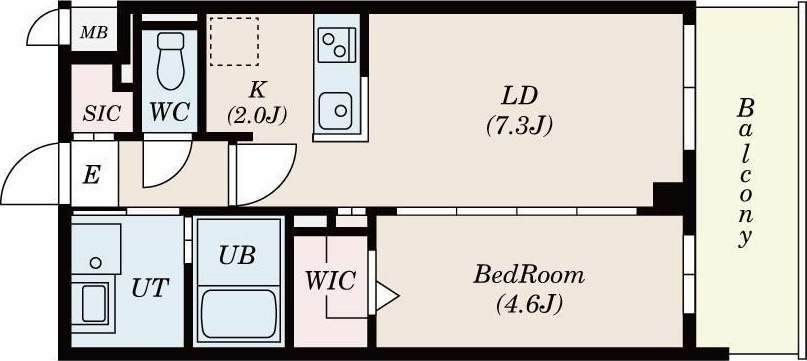 S-RESIDENCE名島の間取り