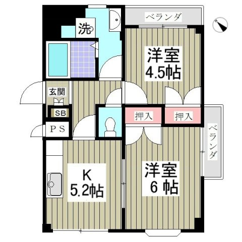 ニュースカイハイツの間取り