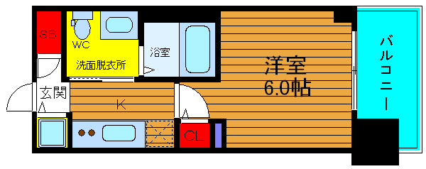 エステムプラザ心斎橋ＥＡＳＴⅣブランディアの間取り