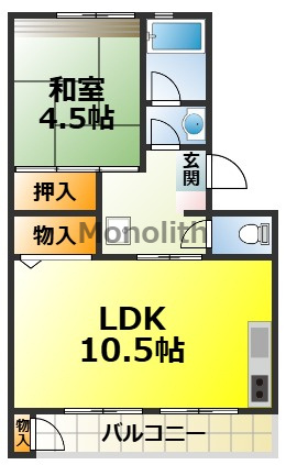 泉北原山台1丁7号棟の間取り