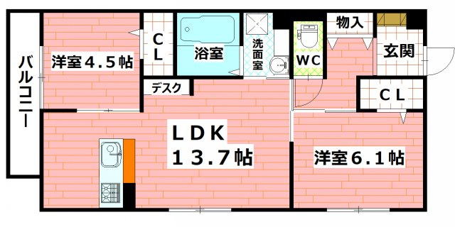せのやⅢの間取り