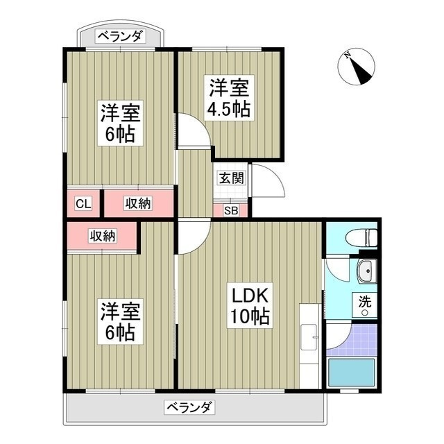 レスポアール坂戸の間取り