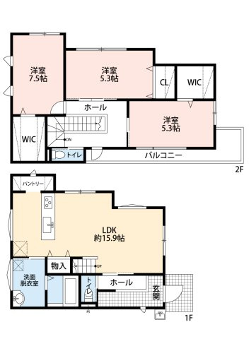 (仮称)WishHome神明町戸建の間取り
