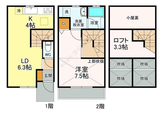 ロアジール下北沢　Ａ棟の間取り