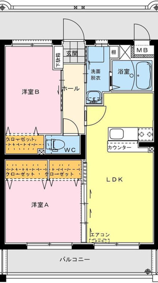 【間取り】 | オーシャンハイツ五番館 | オーシャンハイツ五番館の間取り