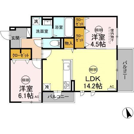 【間取り】 | D-resena松山