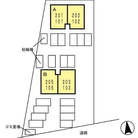 【区画図】 | コンフォール・K B棟