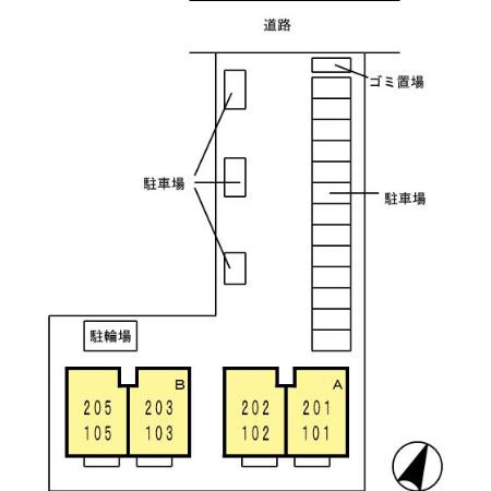 【区画図】 | カーサフェリーチェ B棟