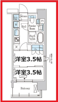 【間取り】 | パークアクシス上野イースト