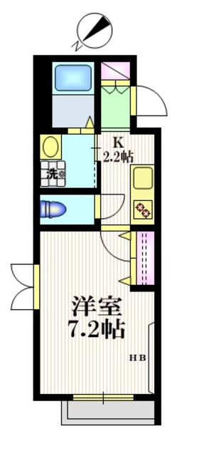 レジデンス　清瀬の間取り|【間取り】　角部屋２面採光