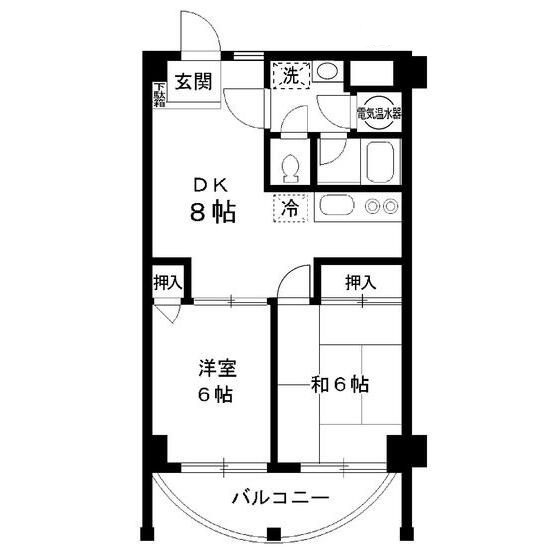 滝野川フラワーハイツの間取り|間取りです。