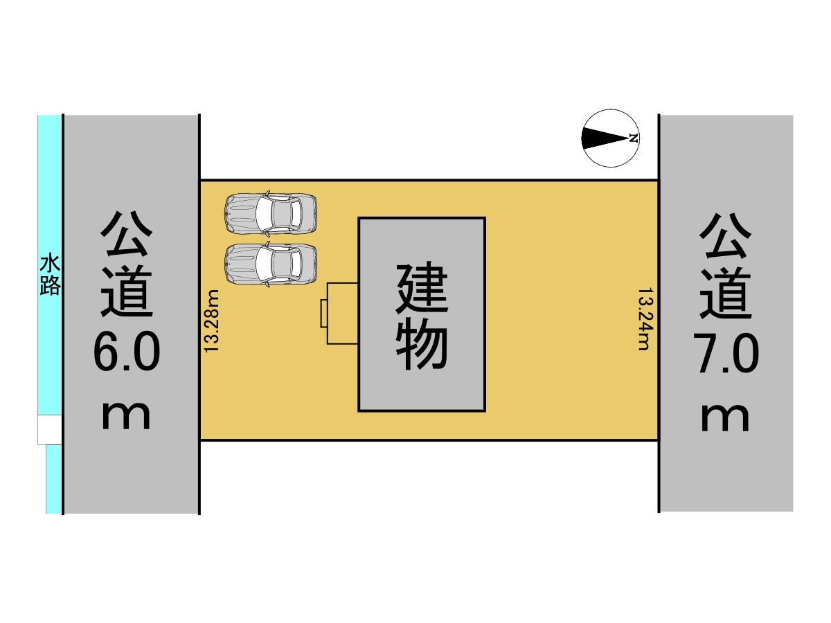中古戸建　岐阜市日野北5丁目　平成21年築の区画図
