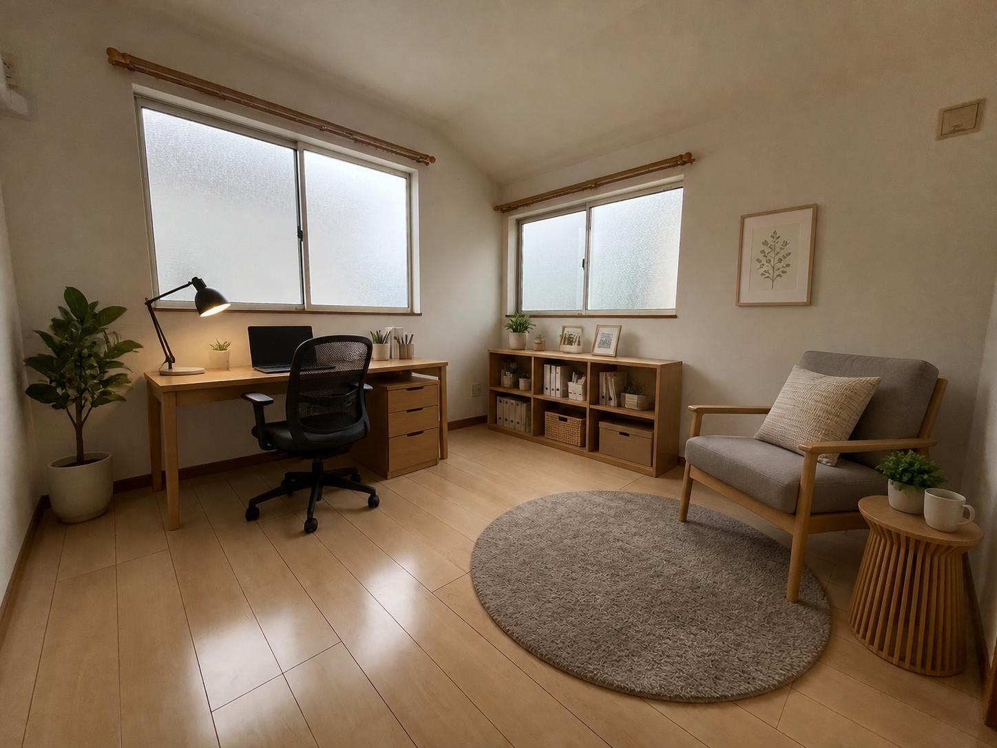 新座市新堀一丁目　中古戸建の洋室|各洋室の広さも充実しております。