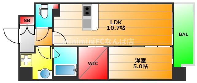 ＡＴＫレジデンスなんばの間取り|現状有姿