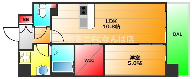ＡＴＫレジデンスなんばの間取り|現状有姿