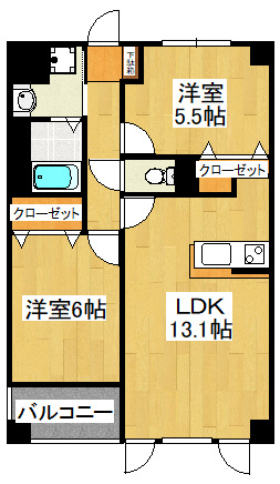 サンピタリア東船橋の間取り