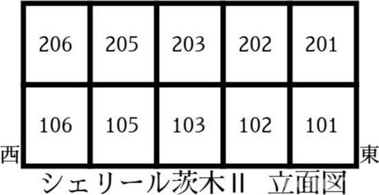 シェリール茨木IIの区画図