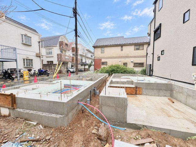大田区西蒲田4丁目　新築戸建　全2棟の外観|2026.09.06撮影

現地ご見学希望・資料請求などお気軽にお問い合わせ下さい！
03-5990-5201