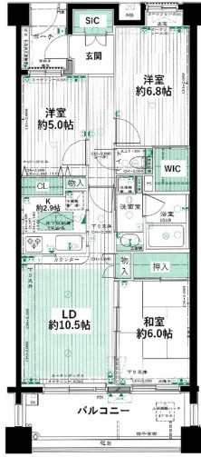 シーズガーデン成増の間取り|間取りです。