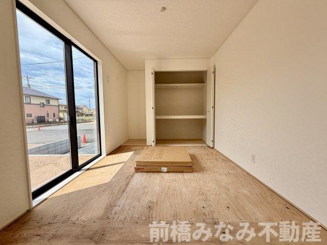 【新築】前橋市青柳町第28　９号棟(全10棟)　クレイドルガーデン　新築建売分譲の和室|和室があると落ち着いた雰囲気になりますね
