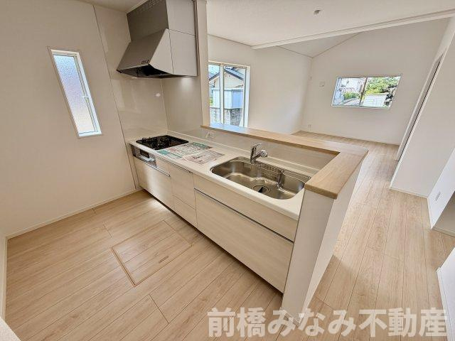 【新築平屋】前橋市青柳町第28　３号棟(全10棟)　クレイドルガーデン　新築建売分譲のキッチン