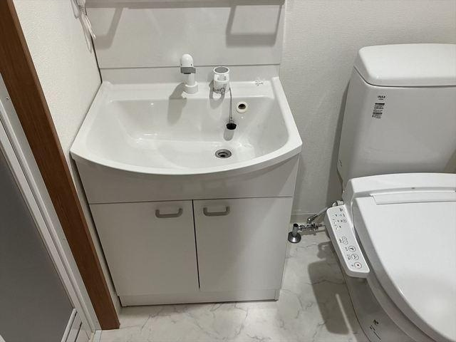 足立区六町４丁目の賃貸マンションの独立洗面台