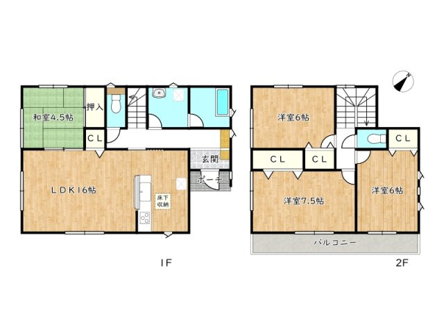 中古とは思えないきれいな室内の中古戸建／姫路市上手野の画像
