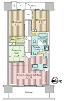 【間取り】 | イーグルコートびわ湖大津京