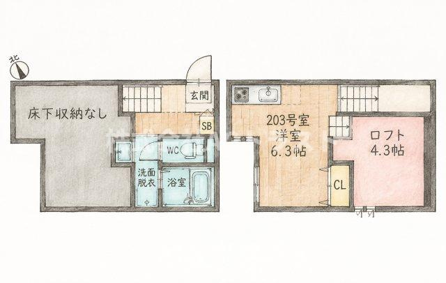 【間取り】 |  RIZEST　東大宮