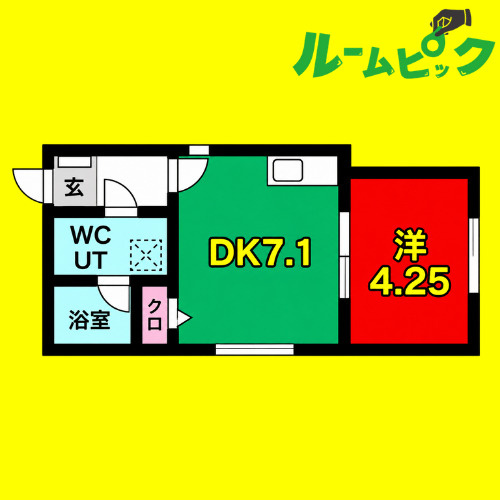 メゾン・プルミエール大同町　名古屋市賃貸　仲介手数料無料の間取り