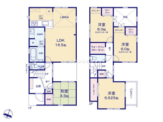 【間取り】 | 名古屋市緑区東神の倉１丁目2611【仲介手数料無料】新築一戸建て　6号棟