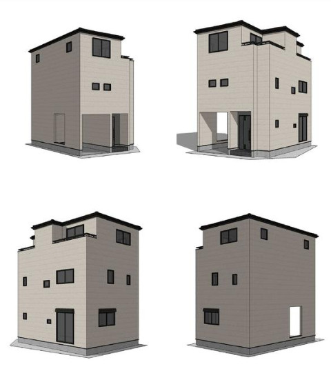 魚崎南町４丁目1号棟新築戸建ての外観パース|2027年3月頃　竣工予定