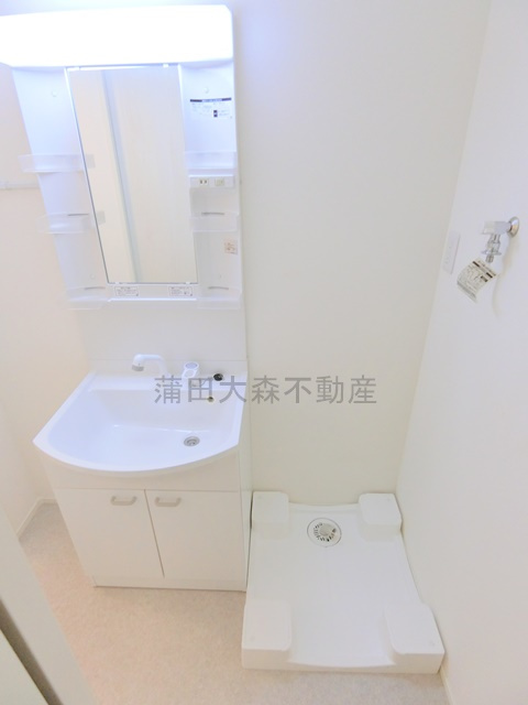 イリス糀谷の洗面所|独立洗面台　洗面脱衣所　　洗濯機置き場