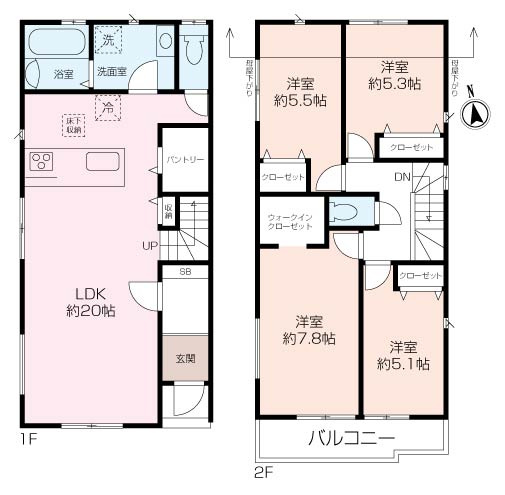 ハイランド1丁目新築戸建 全2棟の画像