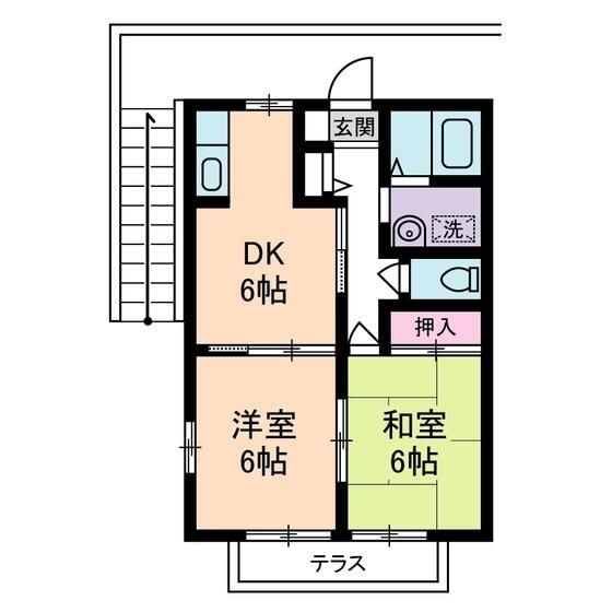 ファミーユ・ドミの間取り|間取りです。