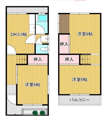 西岡戸建ての間取り