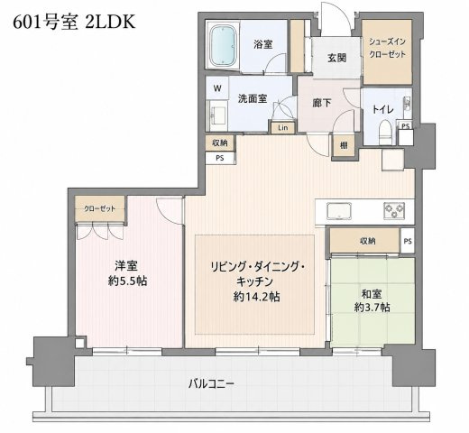 【間取り】 | プライムパークス品川シーサイドザ・タワー