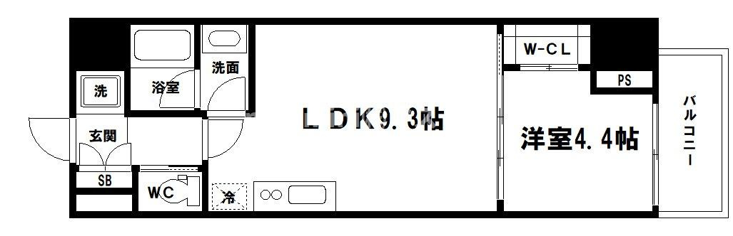 ブエナビスタ大手通の間取り