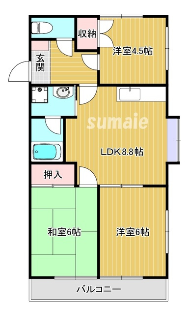 パレドール和弘の間取り|間取りです☆