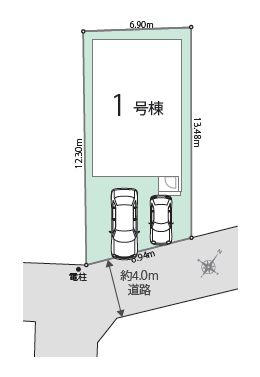 【区画図】 | 豊島区長崎６丁目　新築戸建て | 学区域の小中学校まで徒歩5分圏内の安心の立地