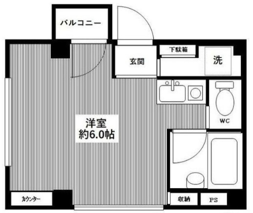 サンパティークの間取り|間取りです。