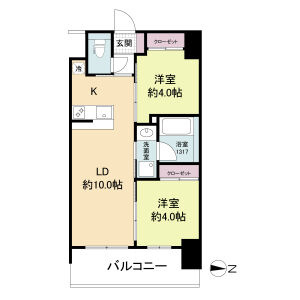 セレニテフラン新大阪の間取り