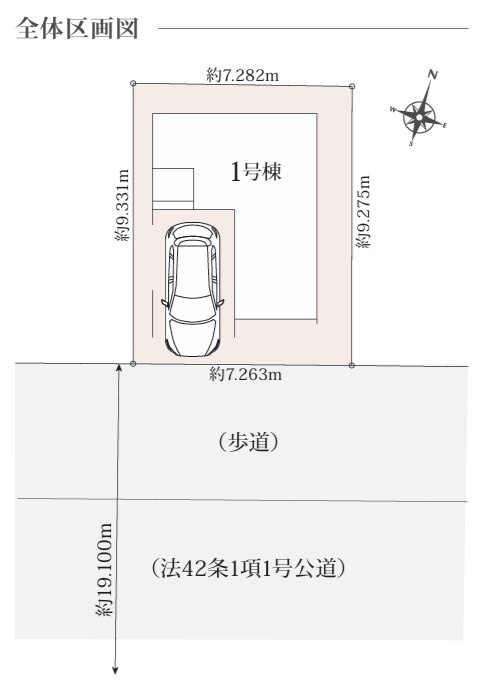 グラファーレ千葉市稲毛区轟町４丁目２期の区画図