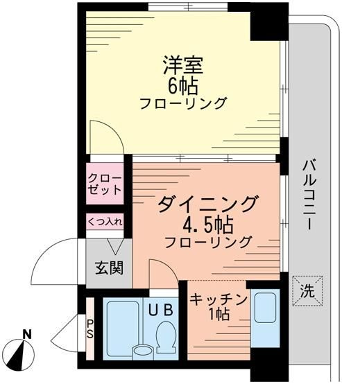 目黒三田フラワーマンションの間取り