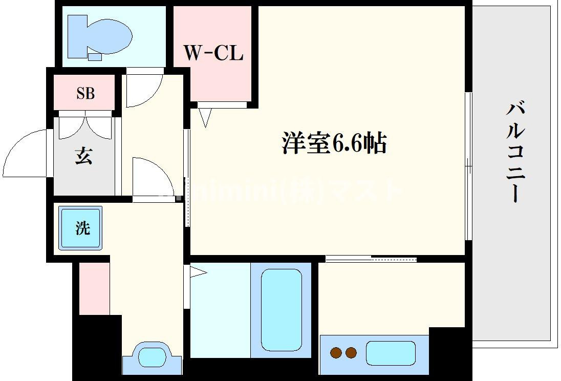 ミラージュパレス北梅田の間取り