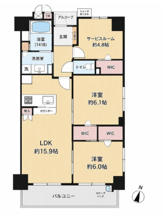 グリーンホームズステーシアの間取り