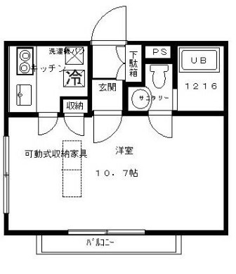 杉並区方南２丁目の賃貸マンションの間取り|間取り